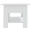 vidaXL Tavolino da Salotto Bianco 102x55x42 cm in Truciolato