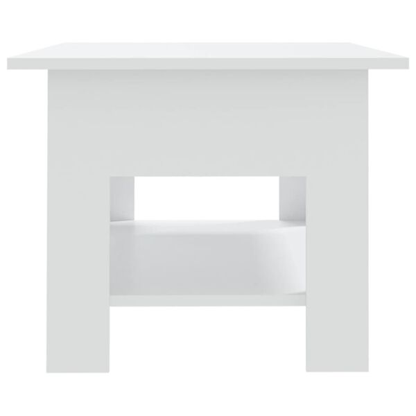 vidaXL Tavolino da Salotto Bianco 102x55x42 cm in Truciolato