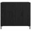 vidaXL Credenza Rovere Nero 90 x 34 x 80 cm Legno multistrato