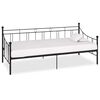 vidaXL Telaio Divano Letto Nero in Metallo 90x200 cm