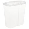 vidaXL Cestino della Spazzatura Bianco 48,5 x 28 x 51 cm PP