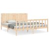 vidaXL Giroletto con Testiera Super King Size in Legno Massello