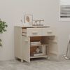 vidaXL Credenza HAMAR ambra 79x40x80 cm in Legno Massello di Pino