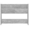 vidaXL Scarpiere Muro 2pz Grigio Cemento 80x18x60cm Legno Multistrato