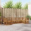 vidaXL Set divani 7 pcs Naturale Legno di Acacia Massello