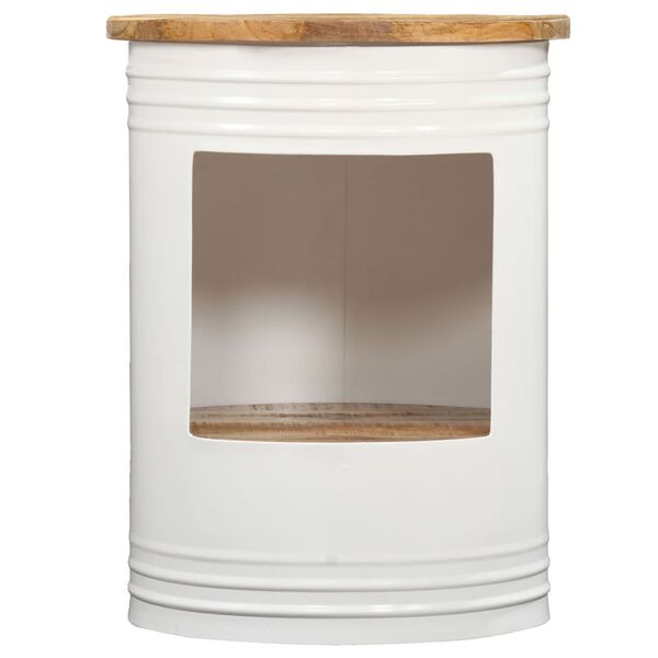 vidaXL Tavolino da Caffè 43x55 cm in Legno Massello di Mango