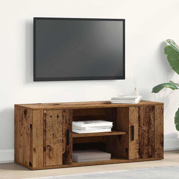 vidaXL Mobile TV Legno vecchio 100 x 35 x 40 cm Legno multistrato