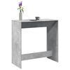 vidaXL Tavolo da Bar Grigio Cemento 102x50x103,5 cm Legno Multistrato