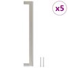 vidaXL Maniglie per Mobili 5pz Argento 224mm in Acciaio Inox