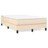 vidaXL Struttura Letto a Rete a Molle Crema 120x200 cm Tessuto