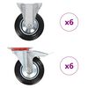 vidaXL Rotelle 12 pz 160 mm