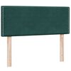 vidaXL Giroletto a Molle con Materasso Verde Scuro 120x220 cm Velluto