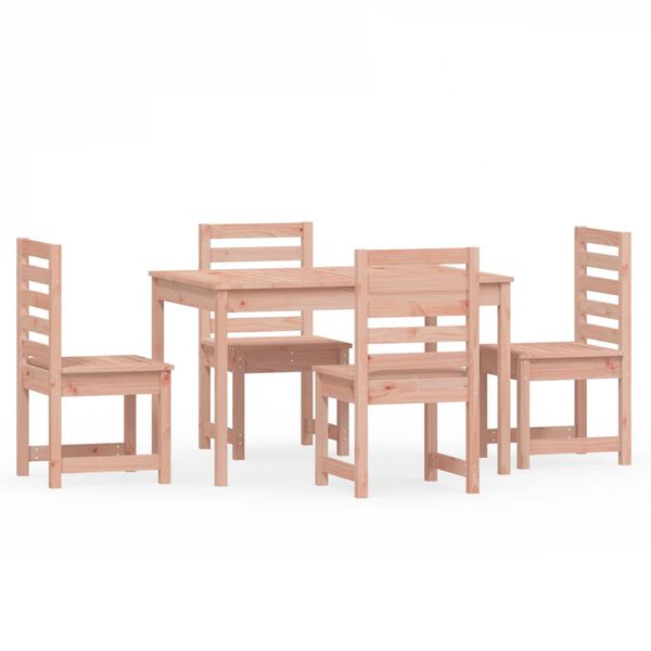 vidaXL Set da Pranzo per Giardino 5 pz in Legno Massello di Douglas