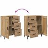 vidaXL Credenza rovere artigianale 69.5 x 34 x 90 cm Legno multistrato