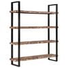 vidaXL Libreria a 4 Livelli 160x40x180 cm in Massello di Recupero