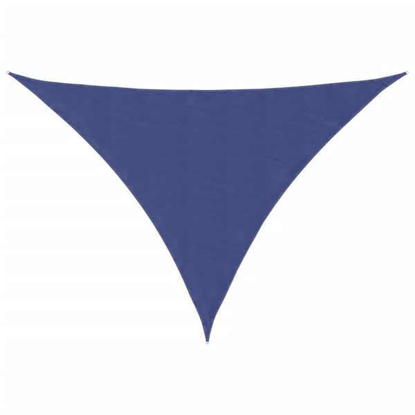 vidaXL Parasole a Vela Oxford Triangolare 2,5x2,5x3,5 m Blu