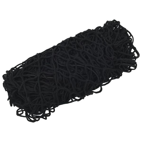 vidaXL Rete per Rimorchio con Corda Elastica Nero 3x1,65 m in PP