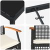 vidaXL Set da Pranzo per Giardino 5 pcs Nero polyrattan