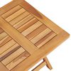 vidaXL Lettini Prendisole 2 pz con Tavolo in Legno Massello di Teak