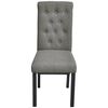 vidaXL Sedie da Pranzo 2 pz Grigio Chiaro in Tessuto