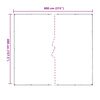 vidaXL Tarpulina Trasparente 4 x 8 m PVC