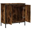 vidaXL Mobile Lavabo Bagno Rovere Fumo 60x30x60 cm Legno Multistrato