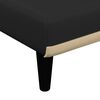 vidaXL Chaise Longue in Tessuto Nero
