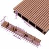 vidaXL Tappi per Decking 10 pz in Plastica Marrone