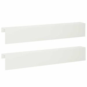 vidaXL Profilo di copertura per giardino 2 pz 100 x 10 x 15 cm Acciaio