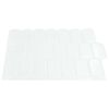 vidaXL Adesivi Decorativi 10 pcs Bianco 30 x 30 x 0,8 cm