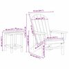 vidaXL Sedia da Giardino 3 pcs Grigio chiaro 80.5 x 74.5 x 92 cm