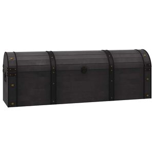 vidaXL Baule in Legno Massello Stile Vintage 120x30x40 cm