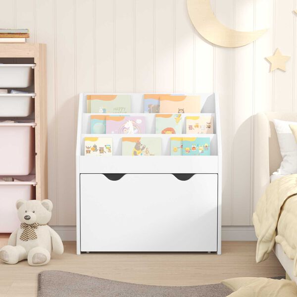 vidaXL Libreria per Bambini Bianco 60 x 29,5 x 69 cm Legno multistrato