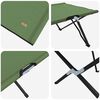 vidaXL Letto da campeggio pieghevole 2 pcs Verde 206 x 76 x 74 cm