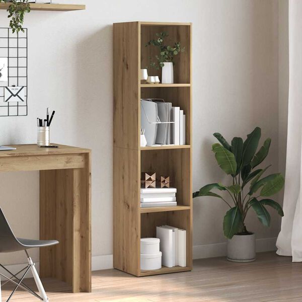 vidaXL Libreria Rovere Artigianale 36x30x143 cm Legno Multistrato