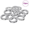 vidaXL Dado a Molla 12 pcs Bianco 13 x 1 mm Ferro