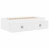 vidaXL Struttura letto con contenitore Bianco 244 x 127 x 53.5 cm