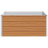 vidaXL Letto rialzato da giardino Marrone Chiaro 100 x 100 x 45 cm