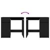 vidaXL Scrivania Rovere Nera 86x49x76 cm in Legno Multistrato
