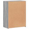 vidaXL Schedario Grigio Sonoma 60x32x77,5 cm in Legno Multistrato