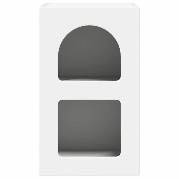 vidaXL Comodino Bianco 29.5 x 35 x 50 cm Legno multistrato