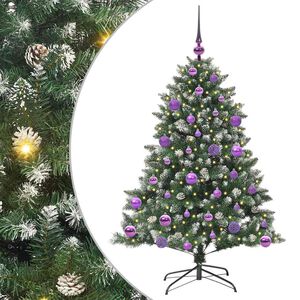vidaXL Albero di Natale artificiale con 150 LED Verde 120 cm