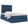 vidaXL Letto con contenitore e materasso Blu 120 x 200 cm Poliestere