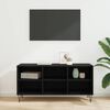 vidaXL Mobile TV Rovere Nero 103,5 x 30 x 50 cm Legno multistrato