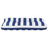 vidaXL Cuscino per Pallet Strisce Bianche e Blu 80x40x12 cm in Tessuto