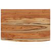 vidaXL Mensola a Muro 70x40x2,5cm Rettangolare Legno Acacia Bordi Vivi