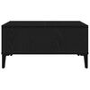 vidaXL Tavolino da salotto Rovere nero 60 x 60 x 30 cm