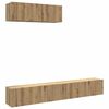 vidaXL Mobili TV a Parete 3 pz Rovere 100x30x30 cm Truciolato
