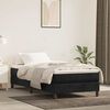 vidaXL Materasso a Molle Insacchettate Rigidit&agrave; Media Nero 90x210x20 cm in Velluto