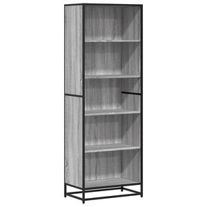 vidaXL Libreria Grigio Sonoma 60x35x170,5 cm in Truciolato
